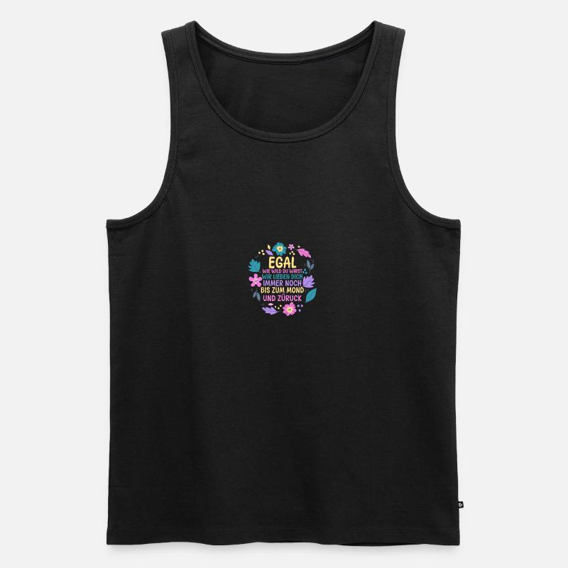 Töchter Tochter - Männer Premium Bio Tank Top - Schwarz