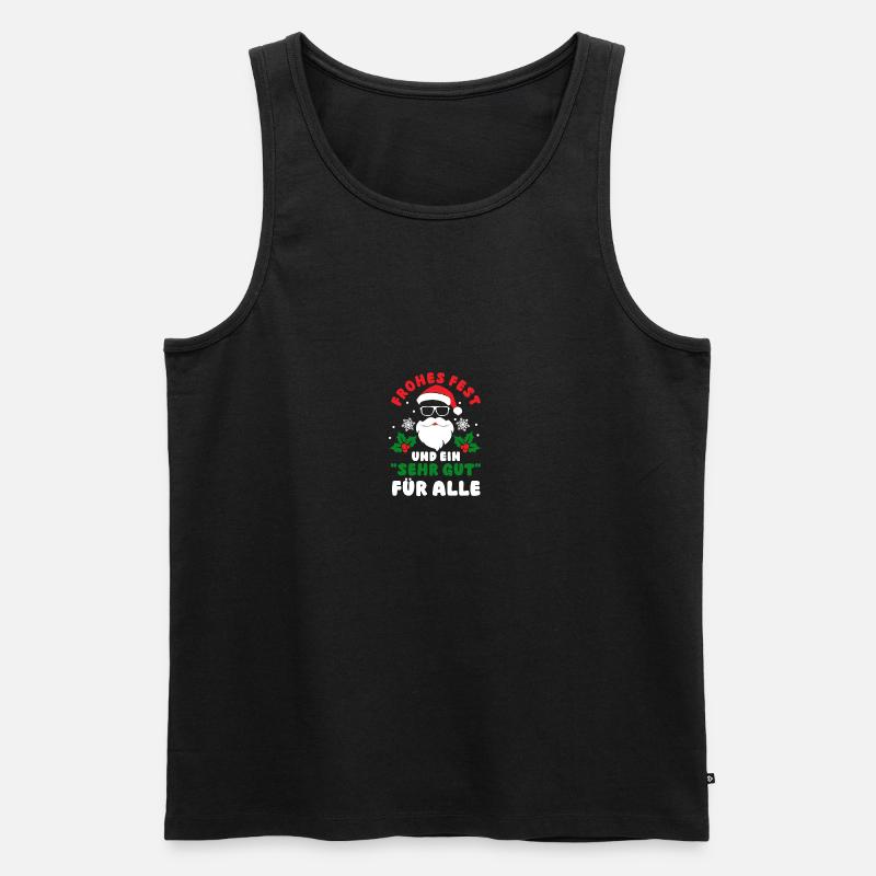 Weihnachtsmann Weihnachten Schule Lehrer - Männer Premium Bio Tank Top - Schwarz
