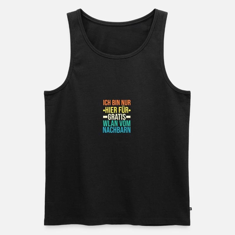 Nachbarschaft Bester Nachbar - Männer Premium Bio Tank Top - Schwarz
