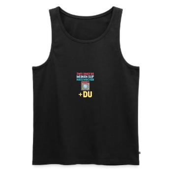 Dinge Die Meinen Slip Nass Machen - Männer Premium Bio Tank Top - Schwarz - Vorne - AI Model Male 178 light (178cm)