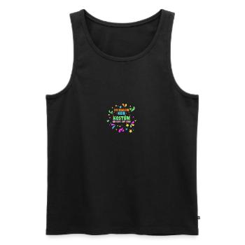 Karnevalskostüm Fasching Karneval - Männer Premium Bio Tank Top - Schwarz - Vorne - AI Model Male 178 light (178cm)