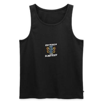 Soudage Soudeurs Soudeurs - Débardeur bio Premium Homme - noir - Devant - Michal (187cm)