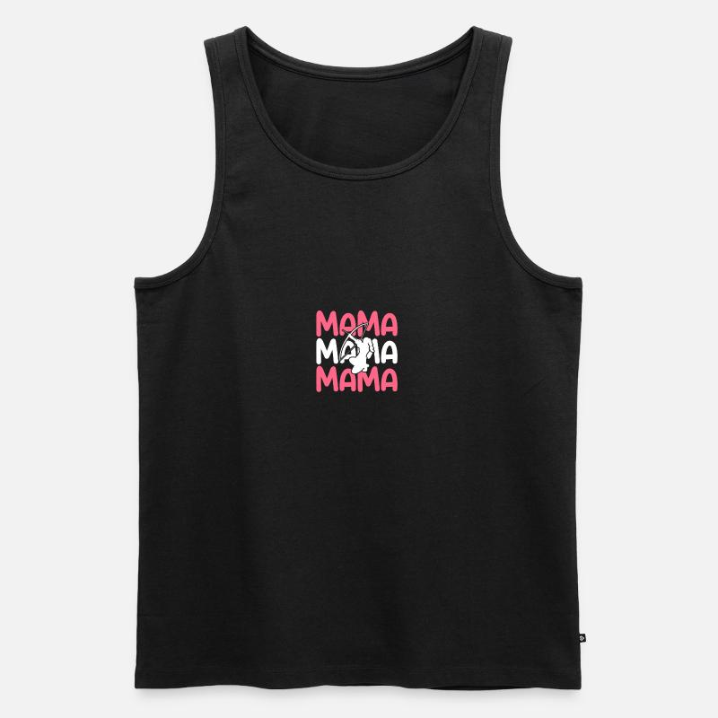 Bogenschütze Mama Mutter Bogenschießen - Männer Premium Bio Tank Top - Schwarz