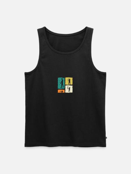 Bogenschießen - Männer Premium Bio Tank Top - Schwarz