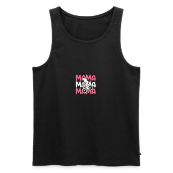 Fahrrad Mama Mutter Mountainbike - Männer Premium Bio Tank Top - Schwarz - Vorne - Michal (187cm)