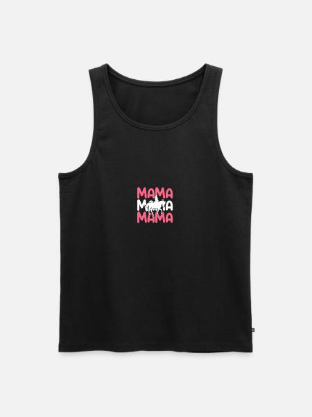 Reiten Mama Mutter Pferde - Männer Premium Bio Tank Top - Schwarz
