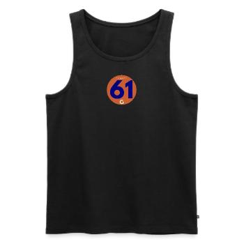 Gurbet-G 30 - Männer Premium Bio Tank Top - Schwarz - Vorne - Michal (187cm)