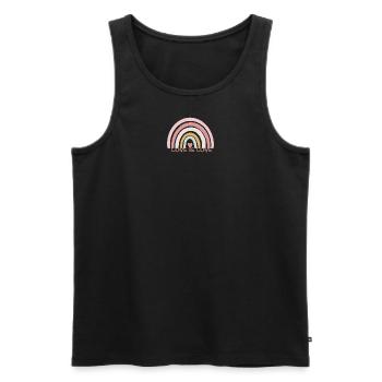 Love is Love - Männer Premium Bio Tank Top - Schwarz - Vorne - Michal (187cm)