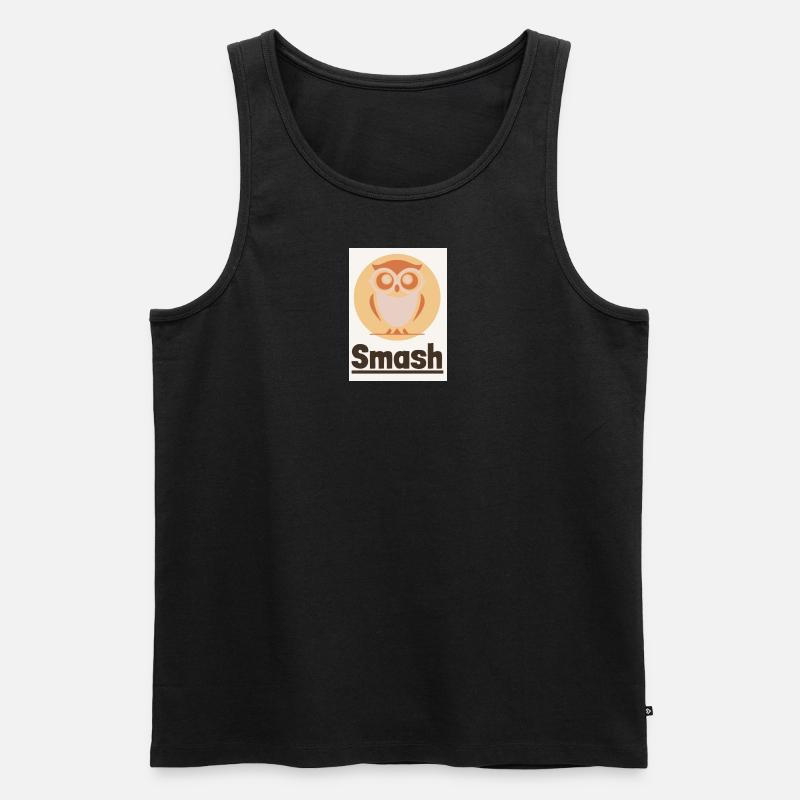 smash - Männer Premium Bio Tank Top - Schwarz