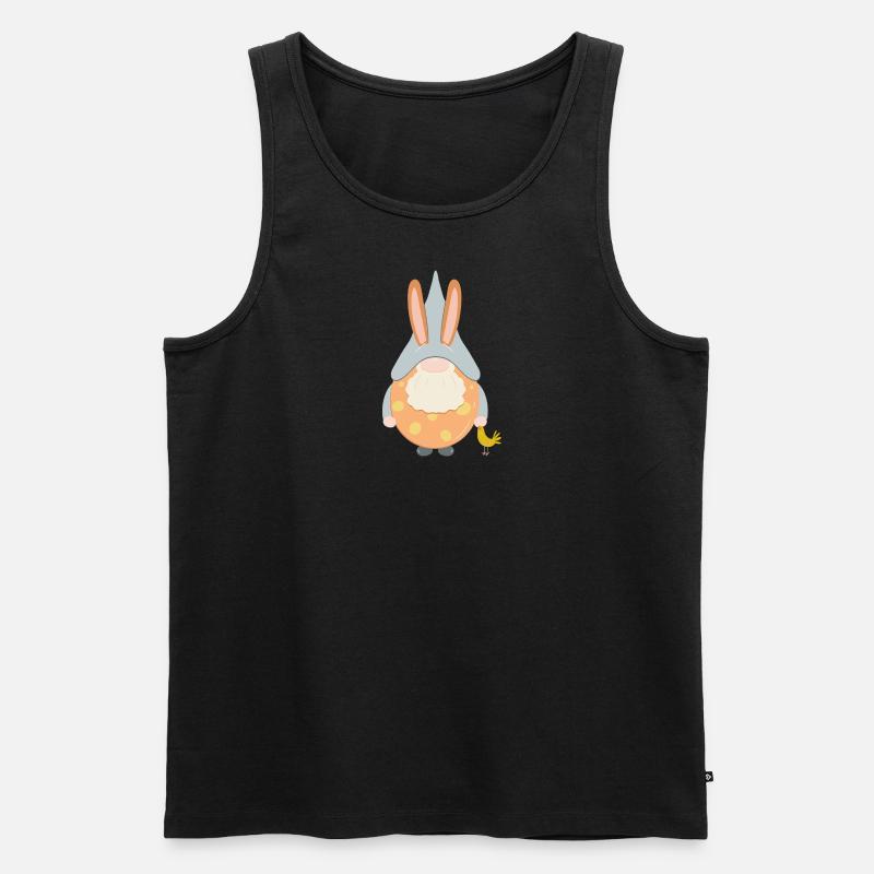 oster-gnom - Männer Premium Bio Tank Top - Schwarz