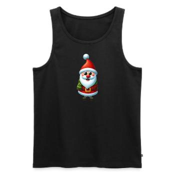 Santa Claus - Men's Premium Organic Tank Top - black - Front - AI Model Male 178 light (178cm)