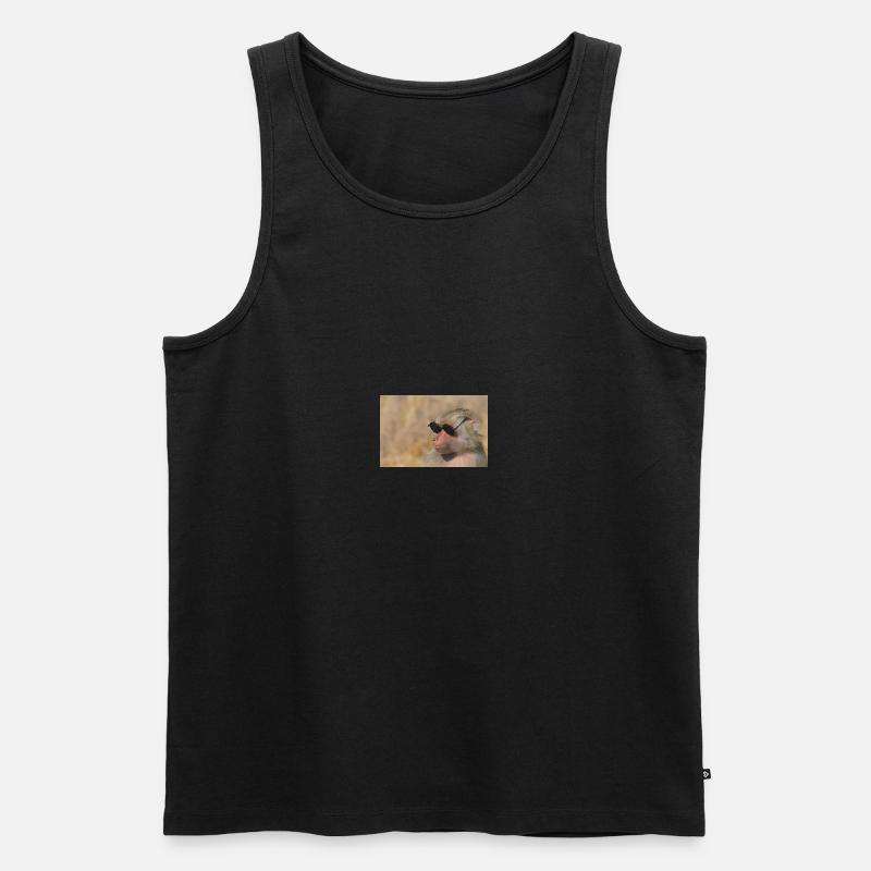 monke - Männer Premium Bio Tank Top - Schwarz