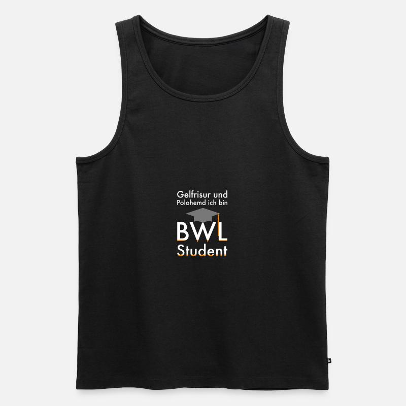 BWL Student Bachelor Geschenk - Männer Premium Bio Tank Top - Schwarz