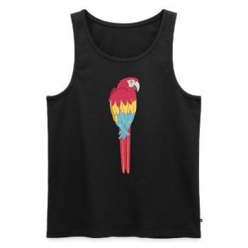 Ara - Männer Premium Bio Tank Top - Schwarz - Vorne - AI Model Male 178 light (178cm)