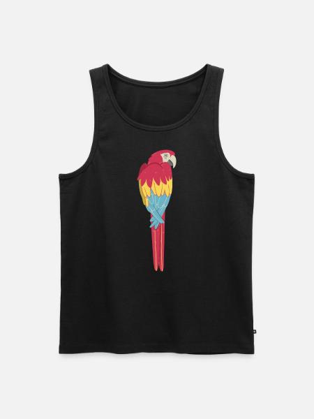 Macaw - Men's Premium Organic Tank Top - black