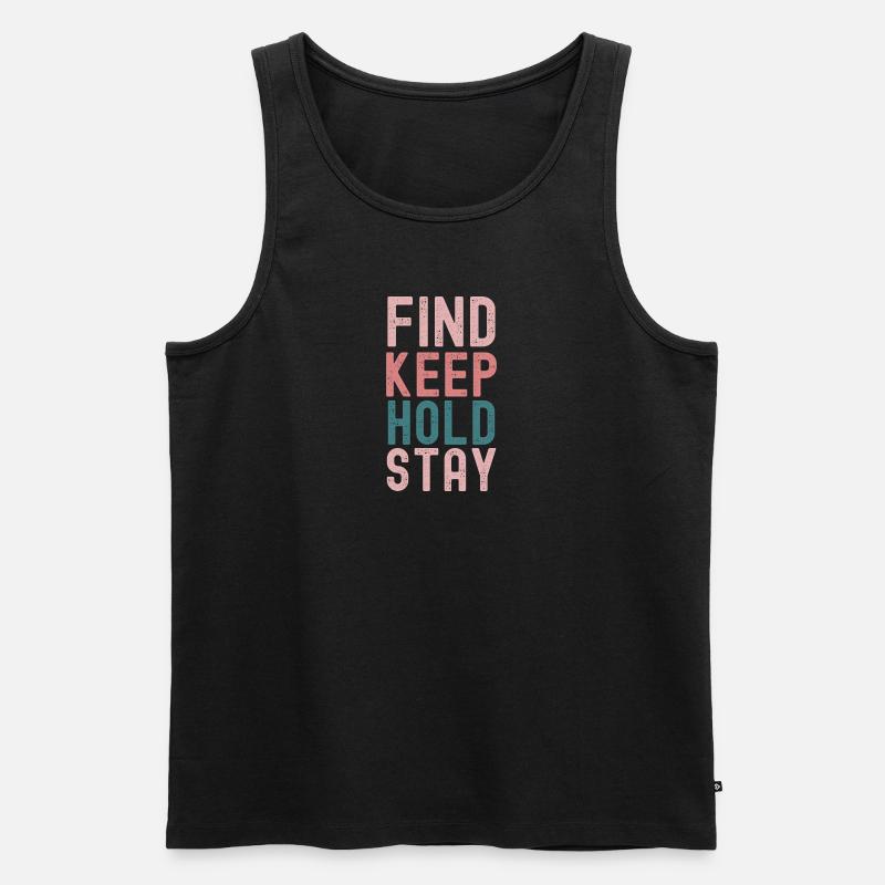 "Philosophie der Permanenz" - Männer Premium Bio Tank Top - Schwarz