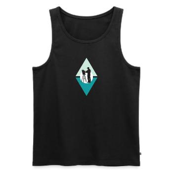 Malen Malerei Maler - Männer Premium Bio Tank Top - Schwarz - Vorne - AI Model Male 178 light (178cm)
