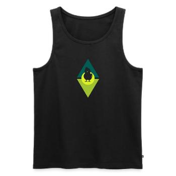 Chicken Rooster Chicken Coop - Men's Premium Organic Tank Top - black - Front - AI Model Male 178 light (178cm)