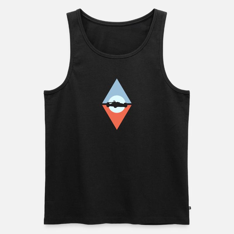 Autorennen Auto - Männer Premium Bio Tank Top - Schwarz