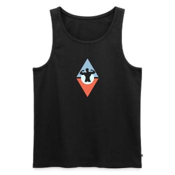 Bodybuilding Bodybuilder Kraftsport - Männer Premium Bio Tank Top - Schwarz - Vorne - Michal (187cm)