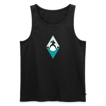 MMA Jitsu Judo - Männer Premium Bio Tank Top - Schwarz - Vorne - Michal (187cm)