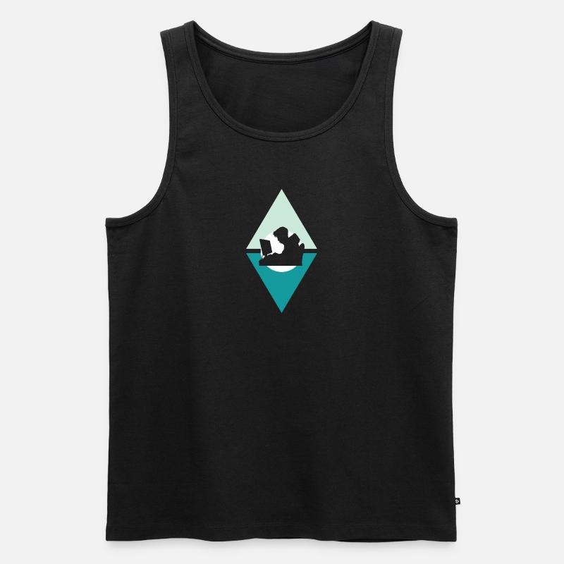 Computer Science Hacker - Men's Premium Organic Tank Top - black