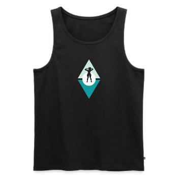 Bodybuilding Gym Bodybuilders - Men's Premium Organic Tank Top - black - Front - AI Model Male 178 light (178cm)