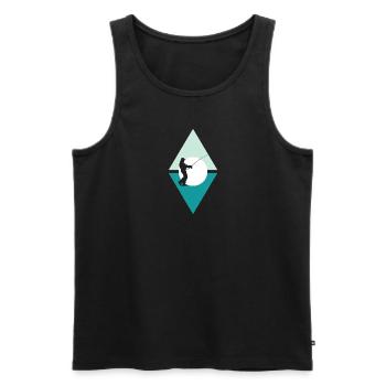 Fishing Fishing Hook Angler - Men's Premium Organic Tank Top - black - Front - Michal (187cm)