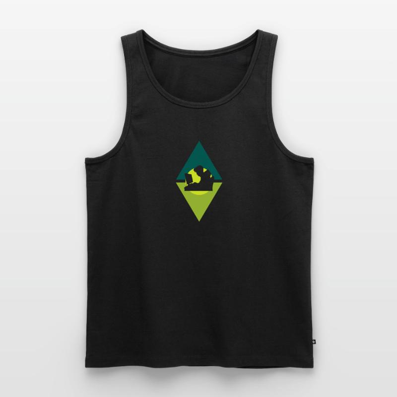 Hacker, computer geek, computer scientist Men's Premium Organic Tank Top