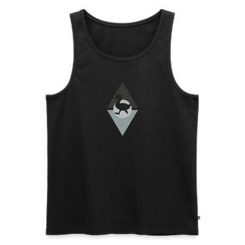 Duck croak - Men's Premium Organic Tank Top - black - Front - AI Model Male 178 light (178cm)