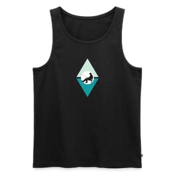 Fischen Sportfischer Fischerei - Männer Premium Bio Tank Top - Schwarz - Vorne - AI Model Male 178 light (178cm)