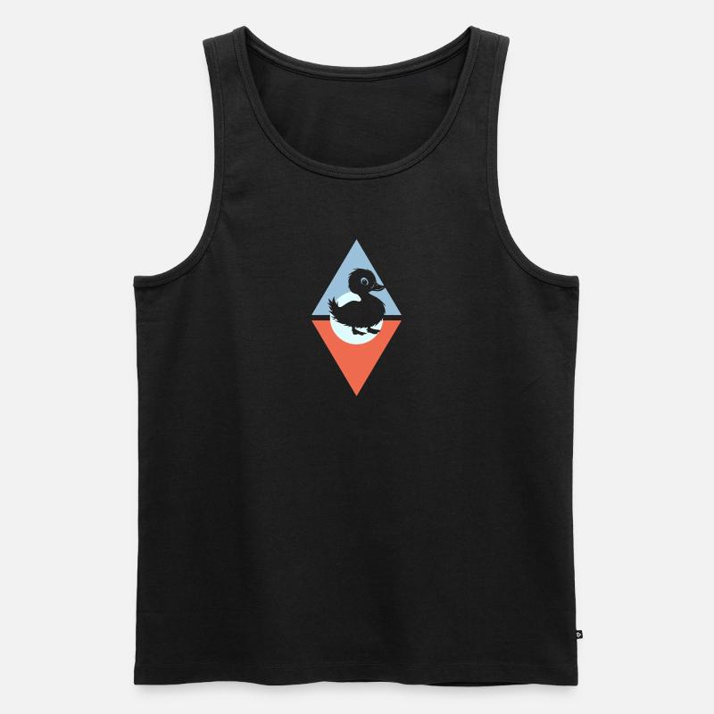 Entchen - Männer Premium Bio Tank Top - Schwarz