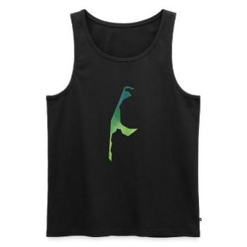 sylt - Männer Premium Bio Tank Top - Schwarz - Vorne - AI Model Male 178 light (178cm)