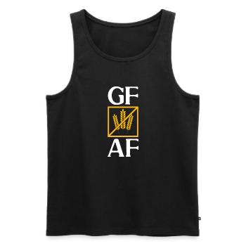 Gluten Free Gluten Intolerance - Men's Premium Organic Tank Top - black - Front - AI Model Male 178 light (178cm)