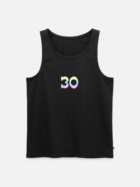 feiern, 30 pastell Verlauf - Männer Premium Bio Tank Top - Schwarz