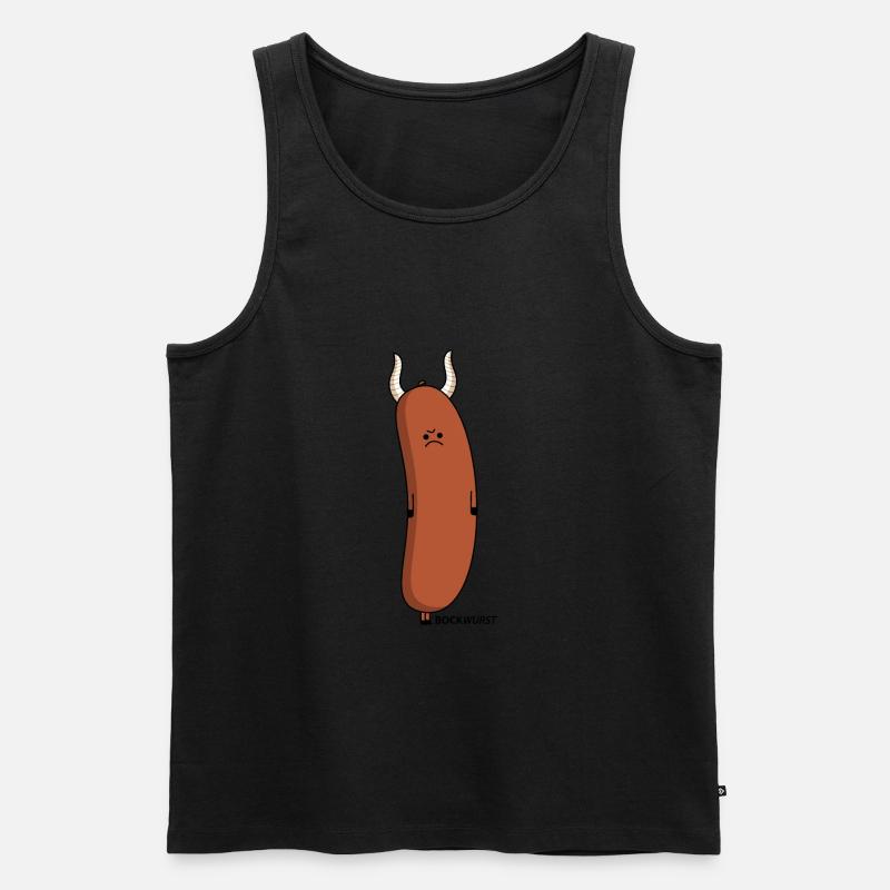 Lustige Bockwurst- Bock - Männer Premium Bio Tank Top - undefined
