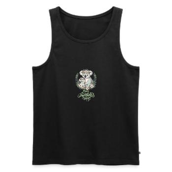 Koala Lover Hug Floral Mum Happy Mother's Day - Männer Premium Bio Tank Top - Schwarz - Vorne - Michal (187cm)