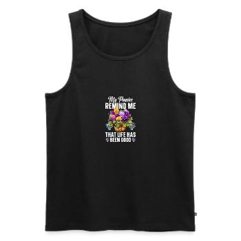 Pansy Seeds Pansies for Outdoors Pansy Flower - Men's Premium Organic Tank Top - black - Front - AI Model Male 178 light (178cm)
