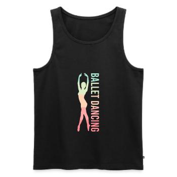 Balletttänzer - Männer Premium Bio Tank Top - Schwarz - Vorne - Michal (187cm)