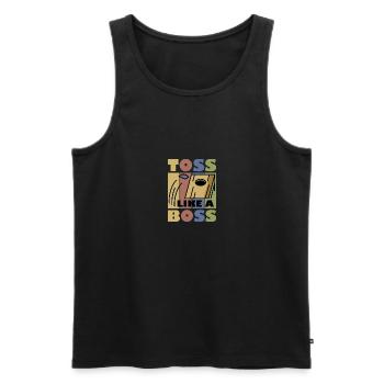 Cornhole Sommer Spiel Geschenk - Männer Premium Bio Tank Top - Schwarz - Vorne - Michal (187cm)