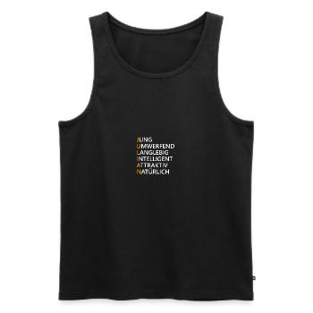 Julian Name Geschenk - Männer Premium Bio Tank Top - Schwarz - Vorne - Michal (187cm)