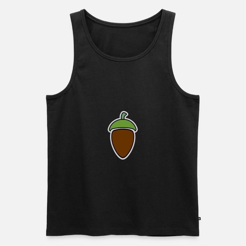 Eichel, eichel, #eichel - Männer Premium Bio Tank Top - Schwarz