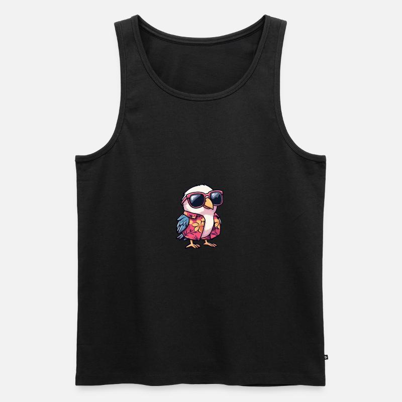 Taube Vogel Cool Sommer - Männer Premium Bio Tank Top - undefined