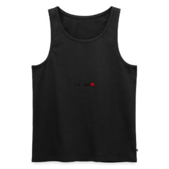 te amo - Männer Premium Bio Tank Top - Schwarz - Vorne - Michal (187cm)
