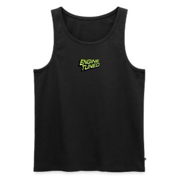 Motorsound pur – Engine Tuned Power - Männer Premium Bio Tank Top - Schwarz - Vorne - AI Model Male 178 light (178cm)