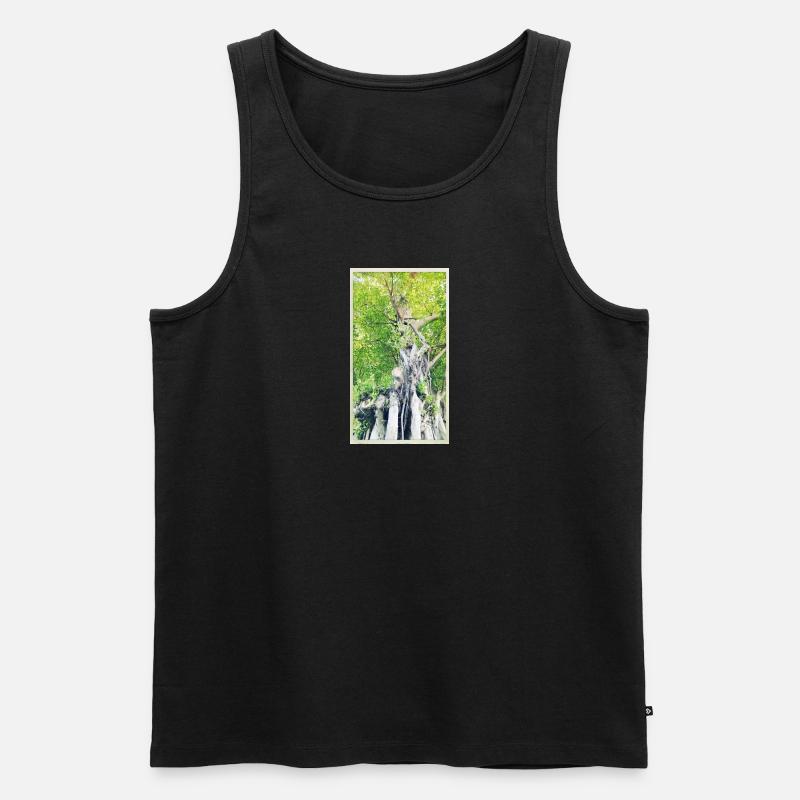 Baum - Männer Premium Bio Tank Top - Schwarz