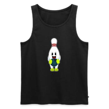 Bowling Bowlingkugel Pin - Männer Premium Bio Tank Top - Schwarz - Vorne - Michal (187cm)