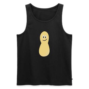 Peanut peanuts nuts money 3c - Men's Premium Organic Tank Top - black - Front - AI Model Male 178 light (178cm)