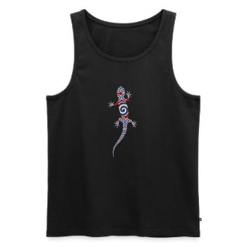 Salamandre - Débardeur bio Premium Homme - noir - Devant - Michal (187cm)