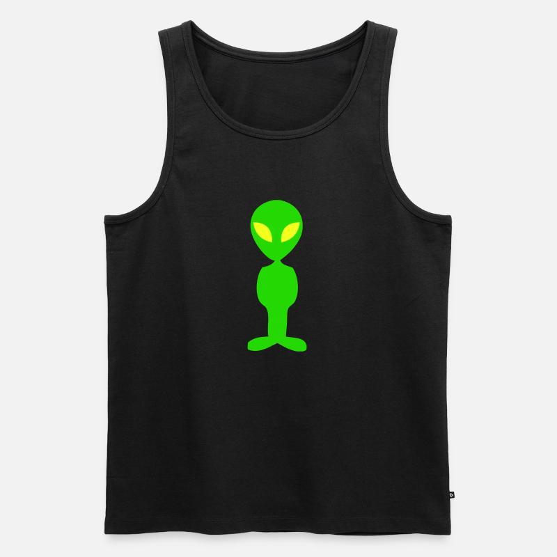 Alien - Männer Premium Bio Tank Top - Schwarz